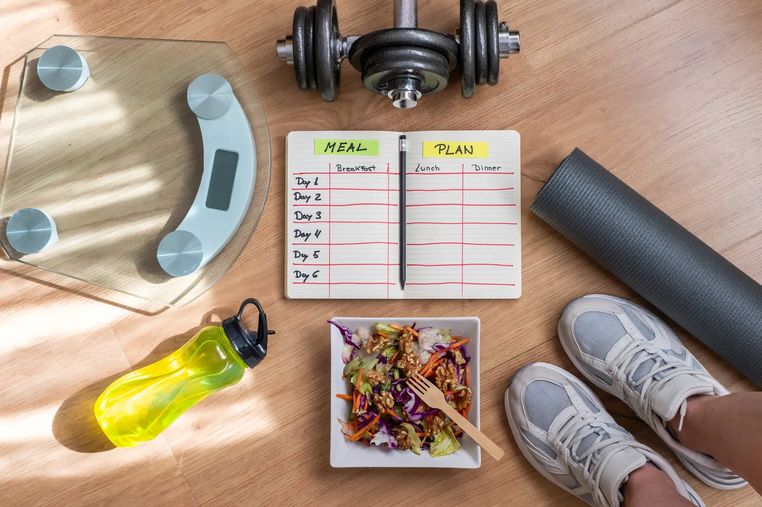 Athlete reviewing structured training data on a display
